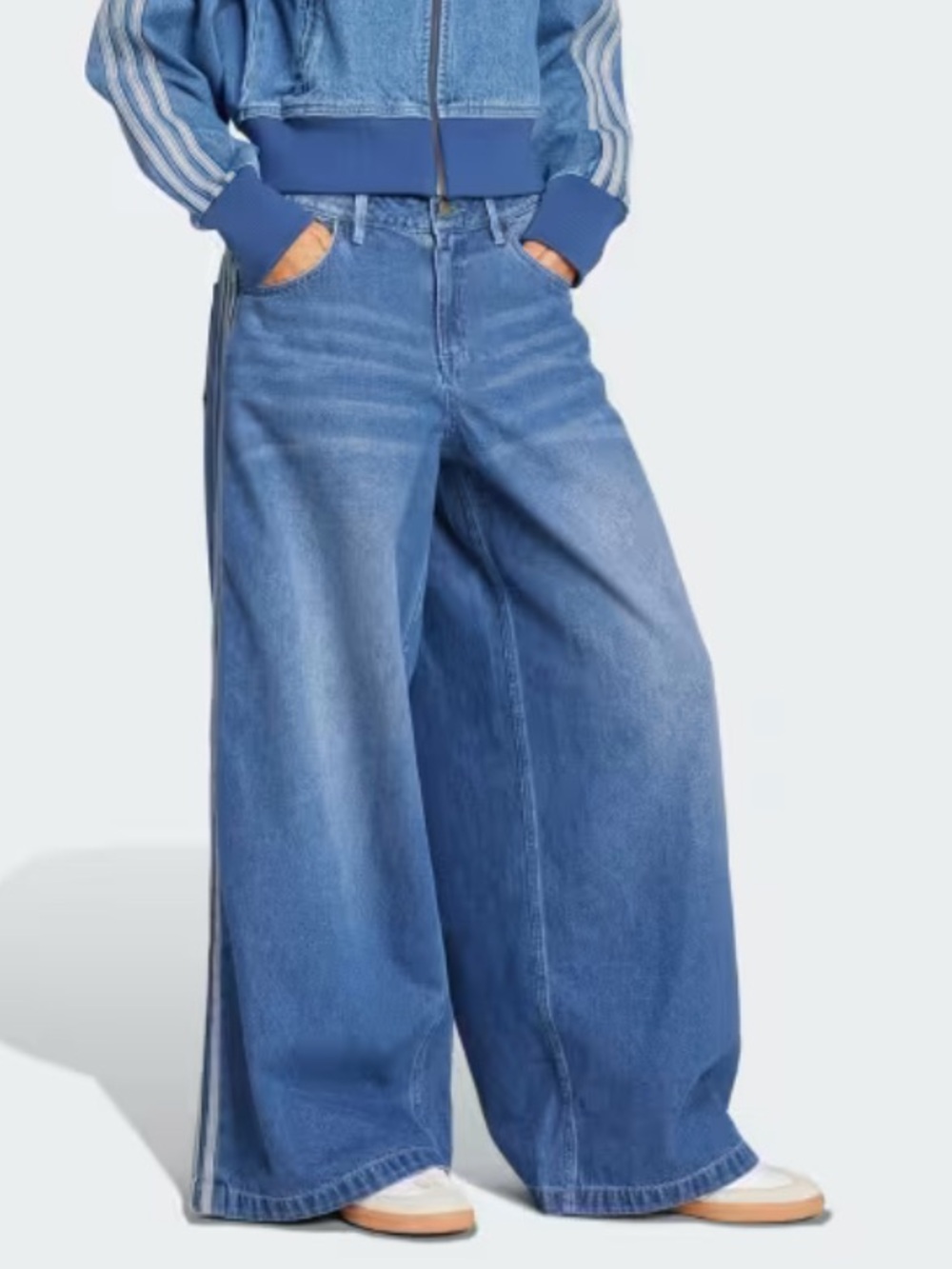Like New adidas Adicolor Adilenium Denim Pant